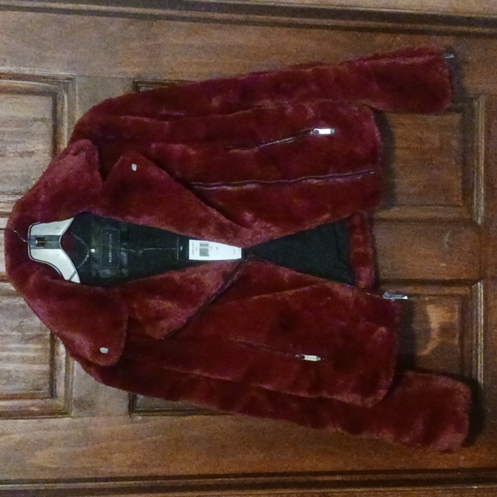 BCBG Fur Jacket sz XS